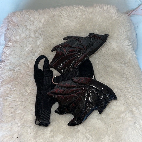 Pup crew Pet harness with bat wings great for dress up best for a smaller pet - Picture 5 of 7